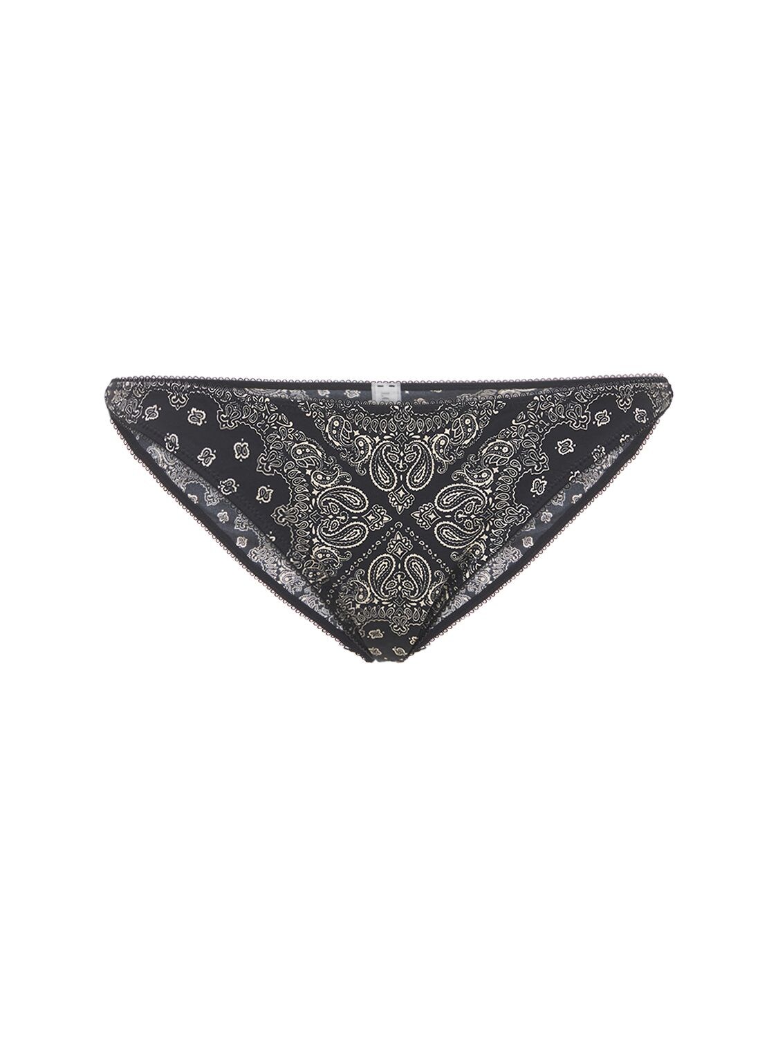 Love Stories Shelby Printed Jersey Briefs In Black