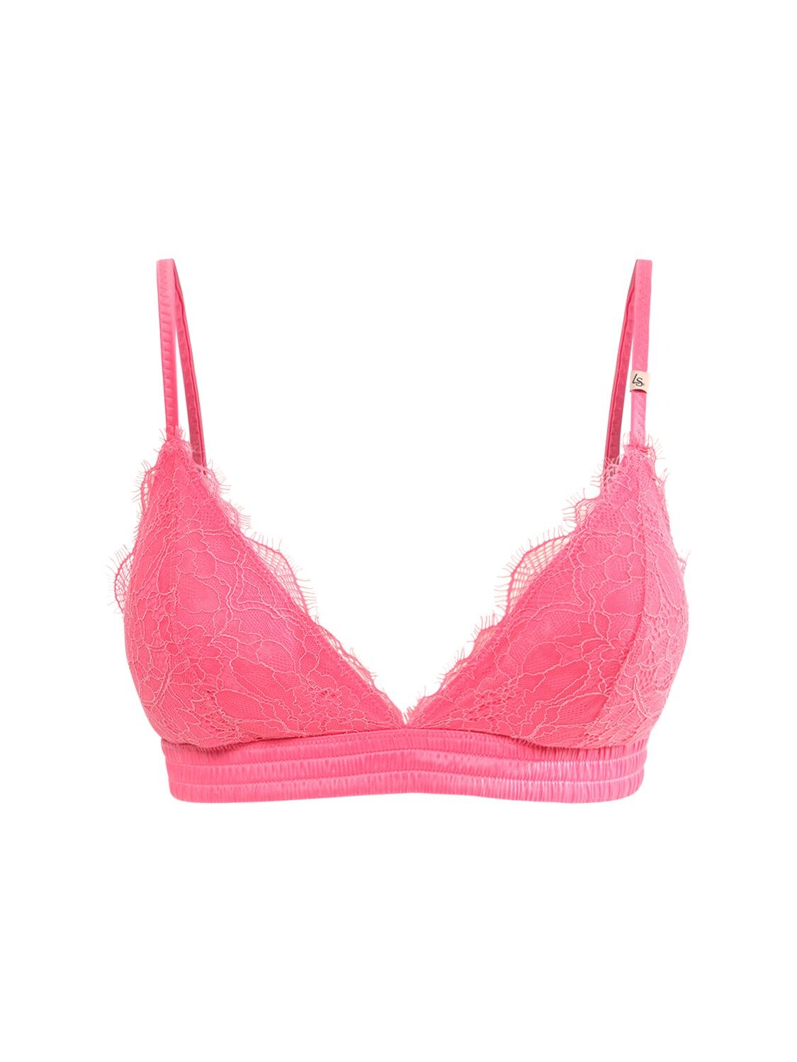 Love Stories Darling Stretch Satin-trimmed Lace Soft-cup Triangle Bra ...