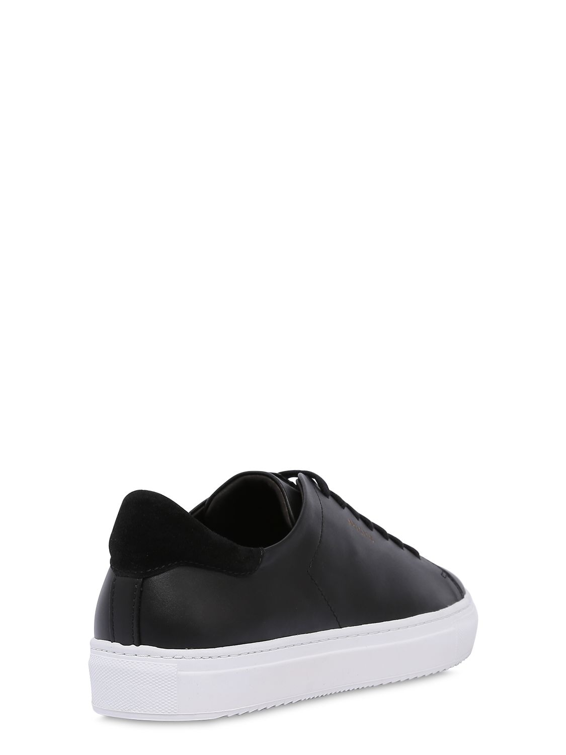 Shop Axel Arigato Clean 90 Brushed Leather Sneakers In Black
