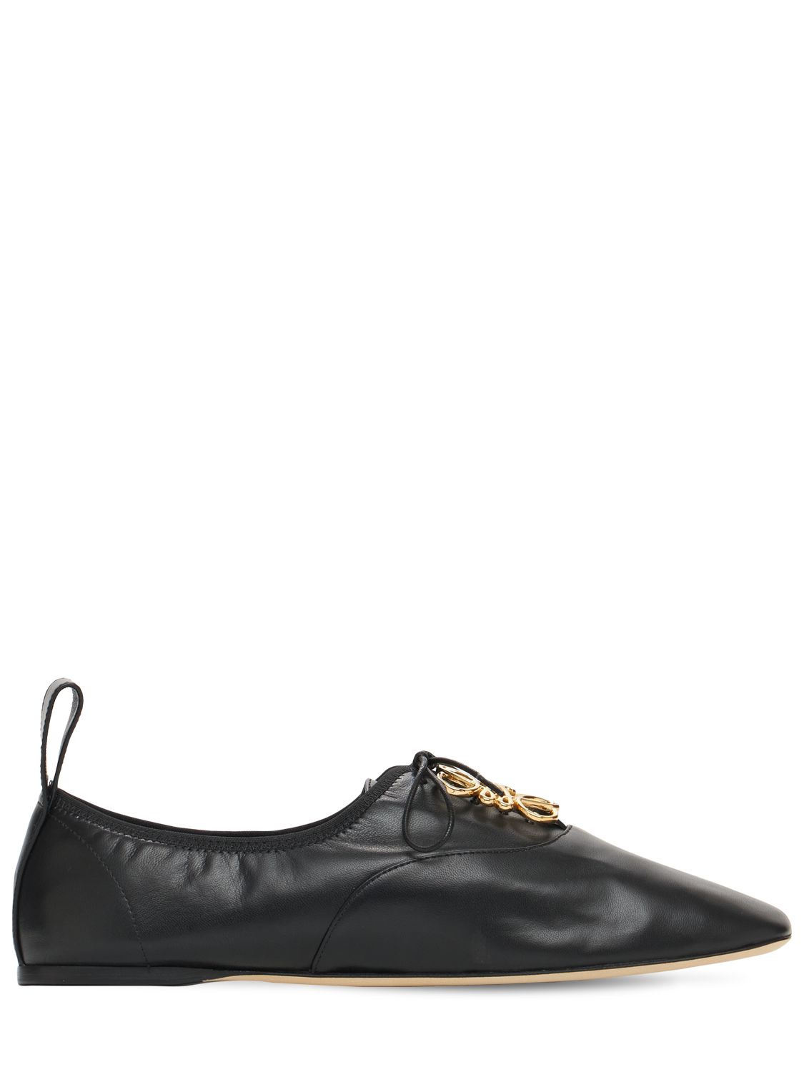 10mm Hohe Derbyschuhe Aus Weichem Leder