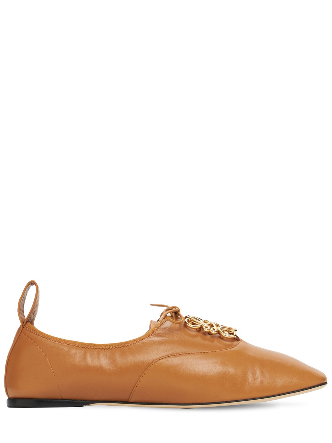 10mm Hohe Derbyschuhe Aus Weichem Leder