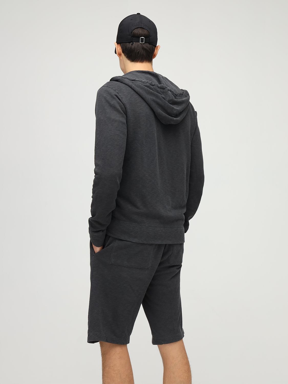 JAMES PERSE VINTAGE COTTON FRENCH TERRY ZIP HOODIE 72IWC3002-Q1JQ0