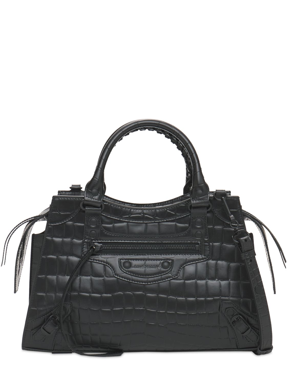 Balenciaga Xs Ville Day Leather Shoulder Bag In Black