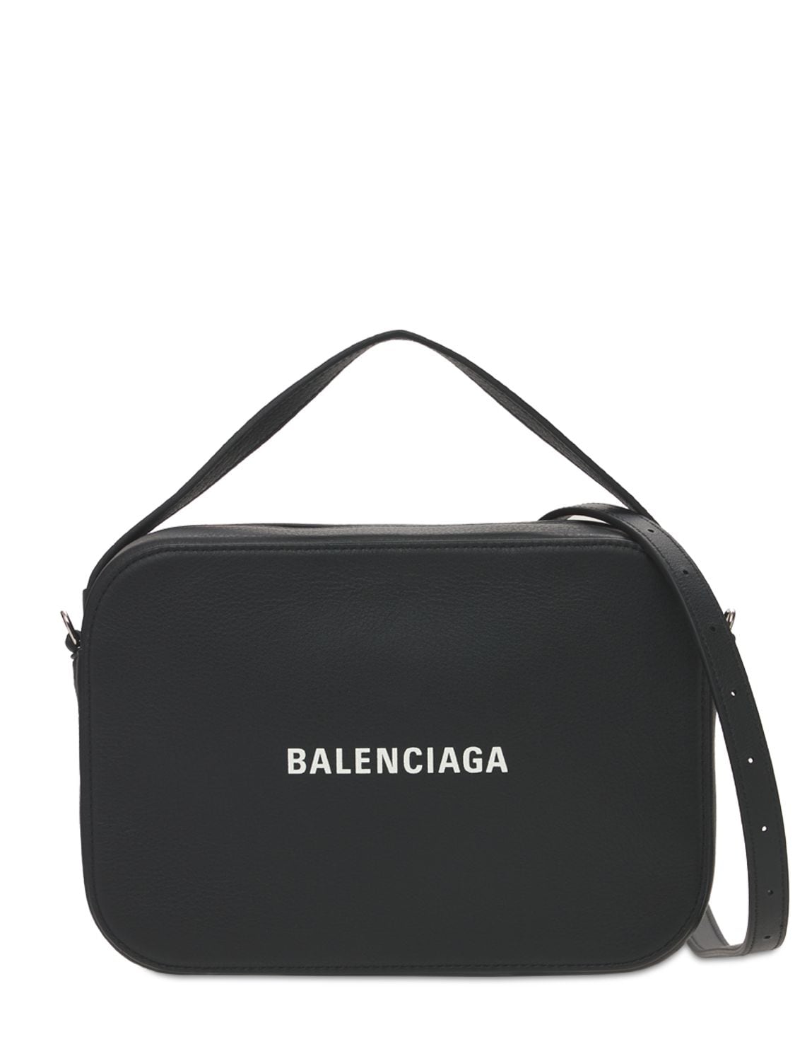 Balenciaga White Graffiti Leather Everyday Crossbody Bag Balenciaga