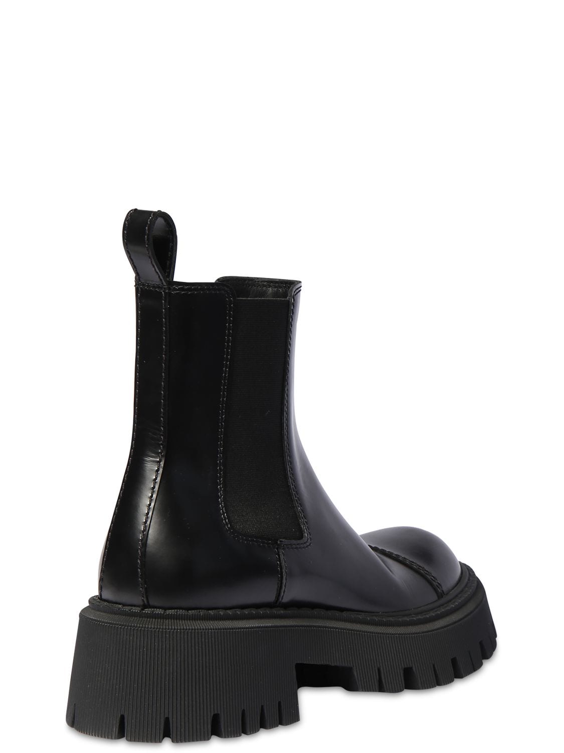 Balenciaga Tractor Leather Ankle Boots In Black | ModeSens