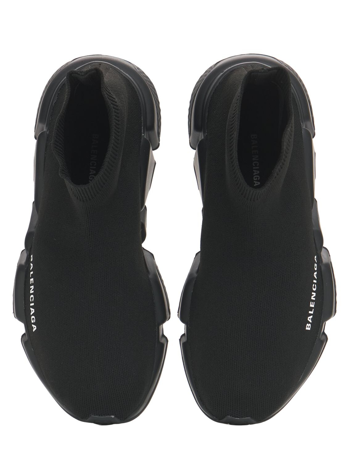 Shop Balenciaga 30mm Speed Knit Sock Sneakers In Black