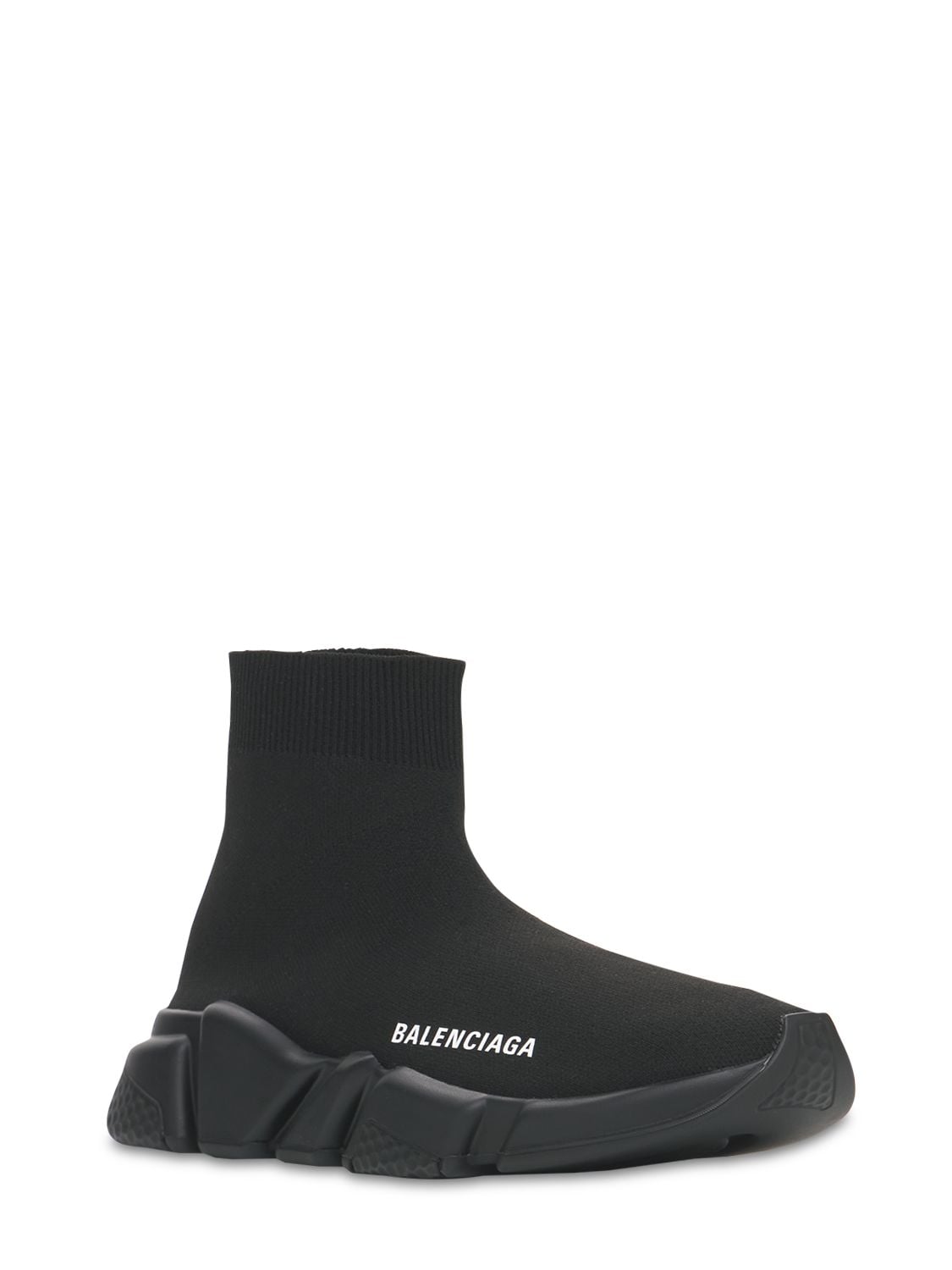 Shop Balenciaga 30mm Speed Knit Sock Sneakers In Black