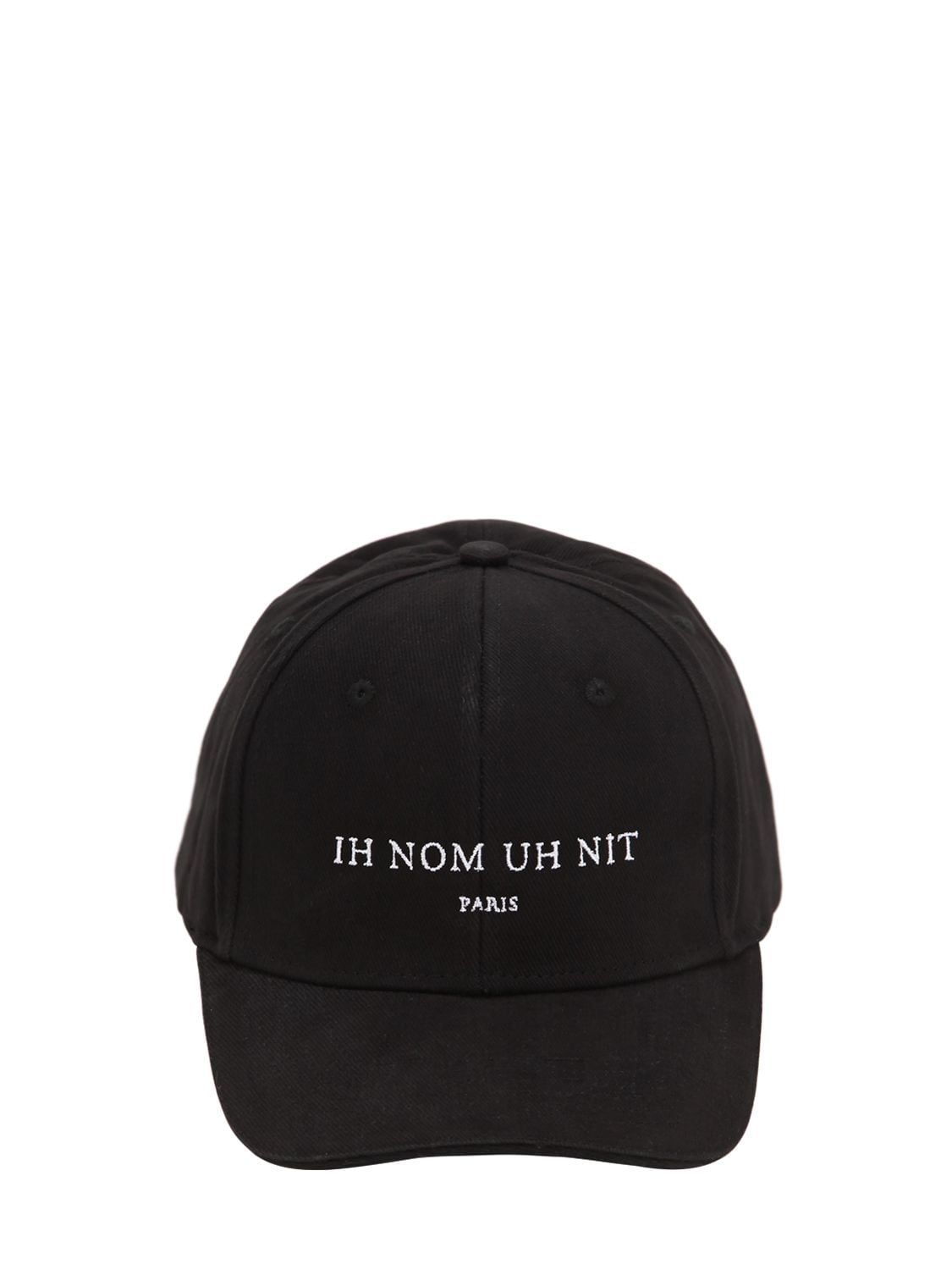 IH NOM UH NIT EMBROIDERED COTTON CANVAS BASEBALL HAT,73IWDH006-MDG50