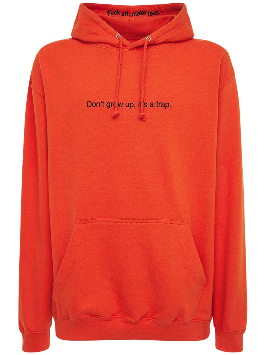 Famt - Fuck Art Make Tees Don't Grow Up Sweatshirt Hoodie In Orange