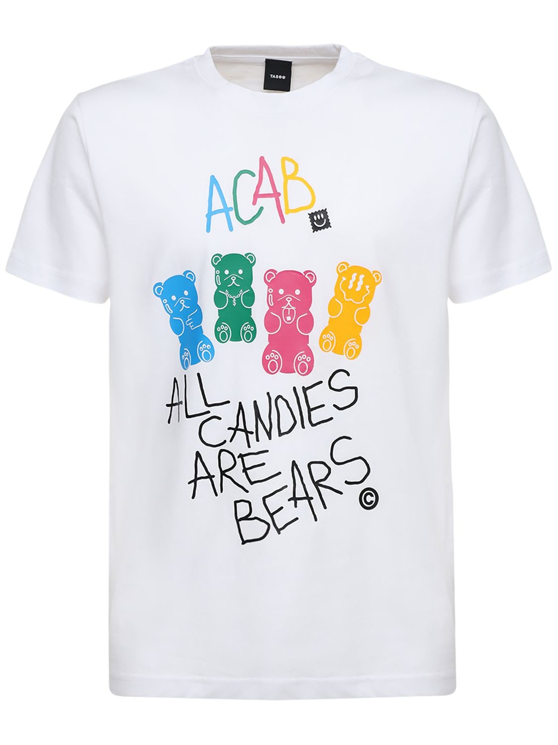 Taboo All Candies Are Bears Printed T-shirt In White