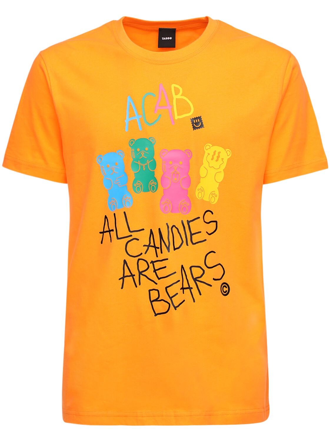Taboo All Candies Are Bears Printed T-shirt In Orange