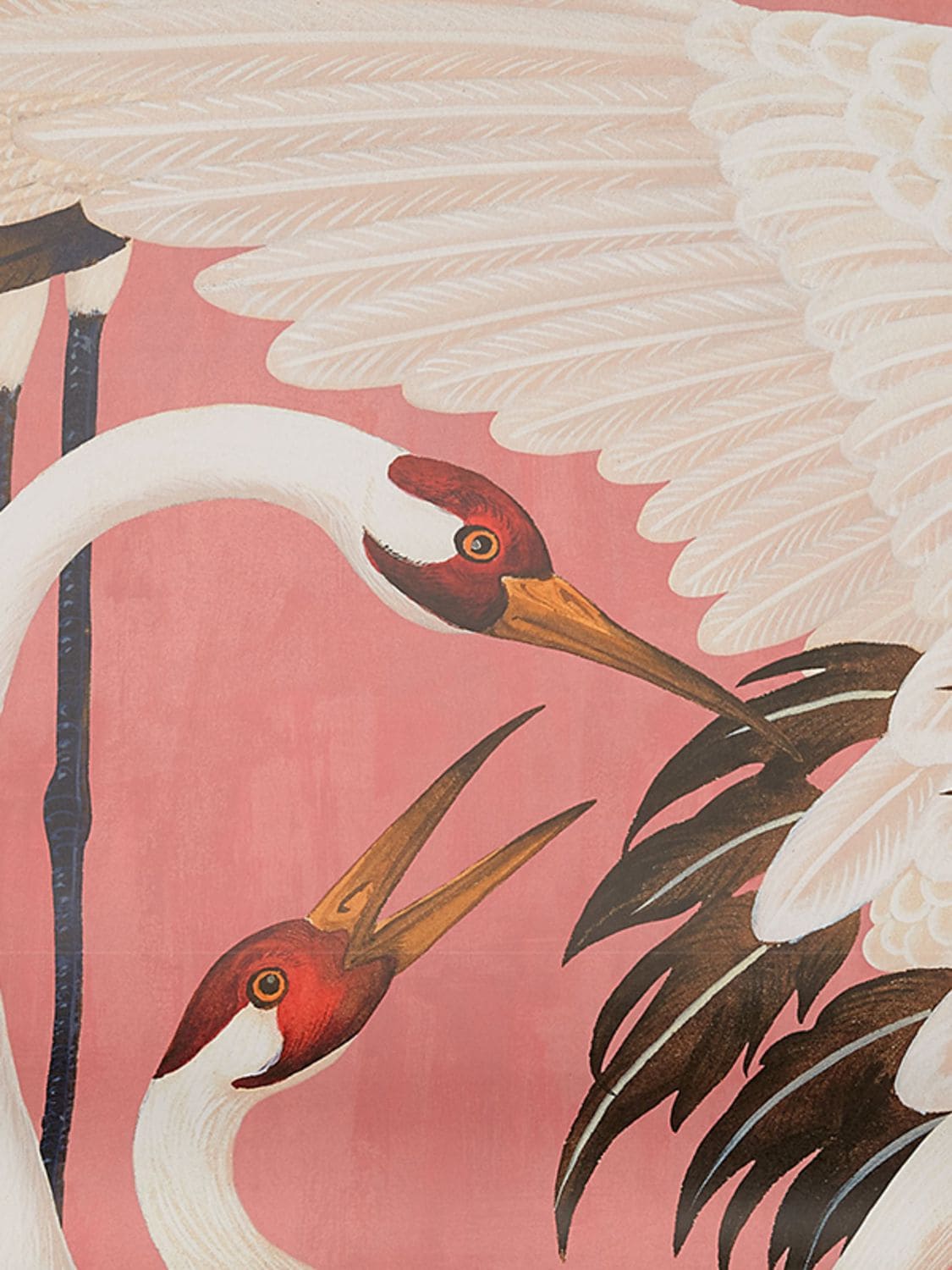 Gucci Heron Print Wallpaper Panels In Pink,multi