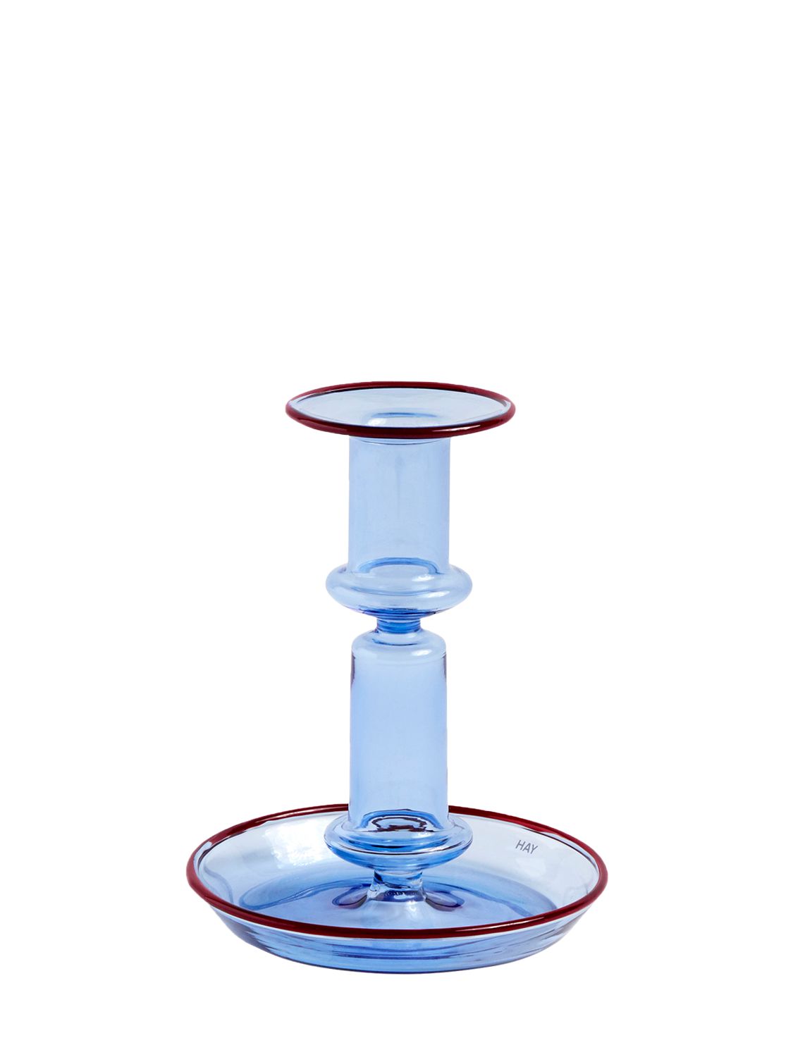 Hay Flare Medium Light Blue Candle Holder