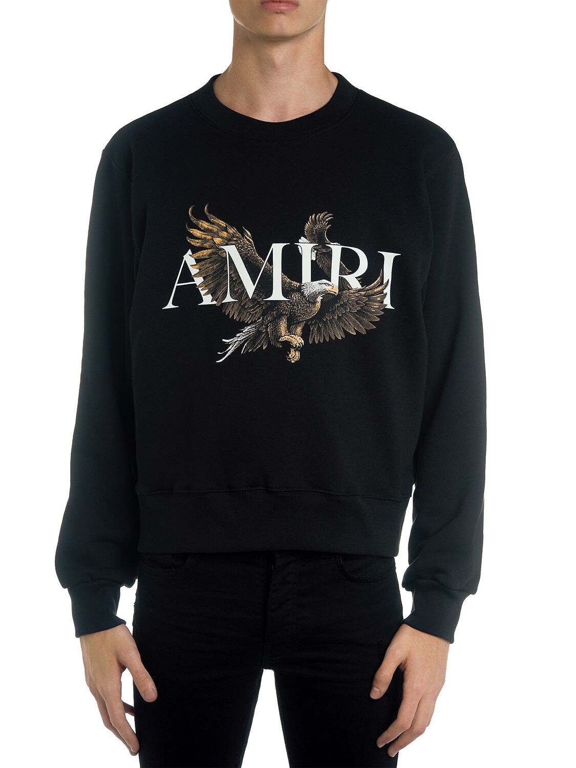 AMIRI “AMIRI EAGLE”棉质平纹针织卫衣,73IWUE041-QKXBQ0S1