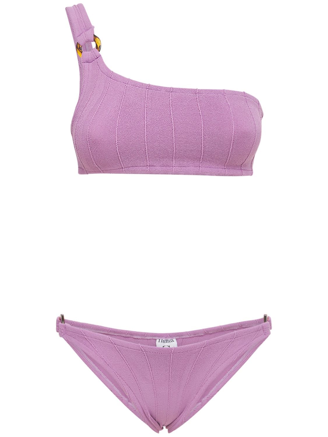 Hunza G Zadie Nile Two Piece Bikini Set In Lavender