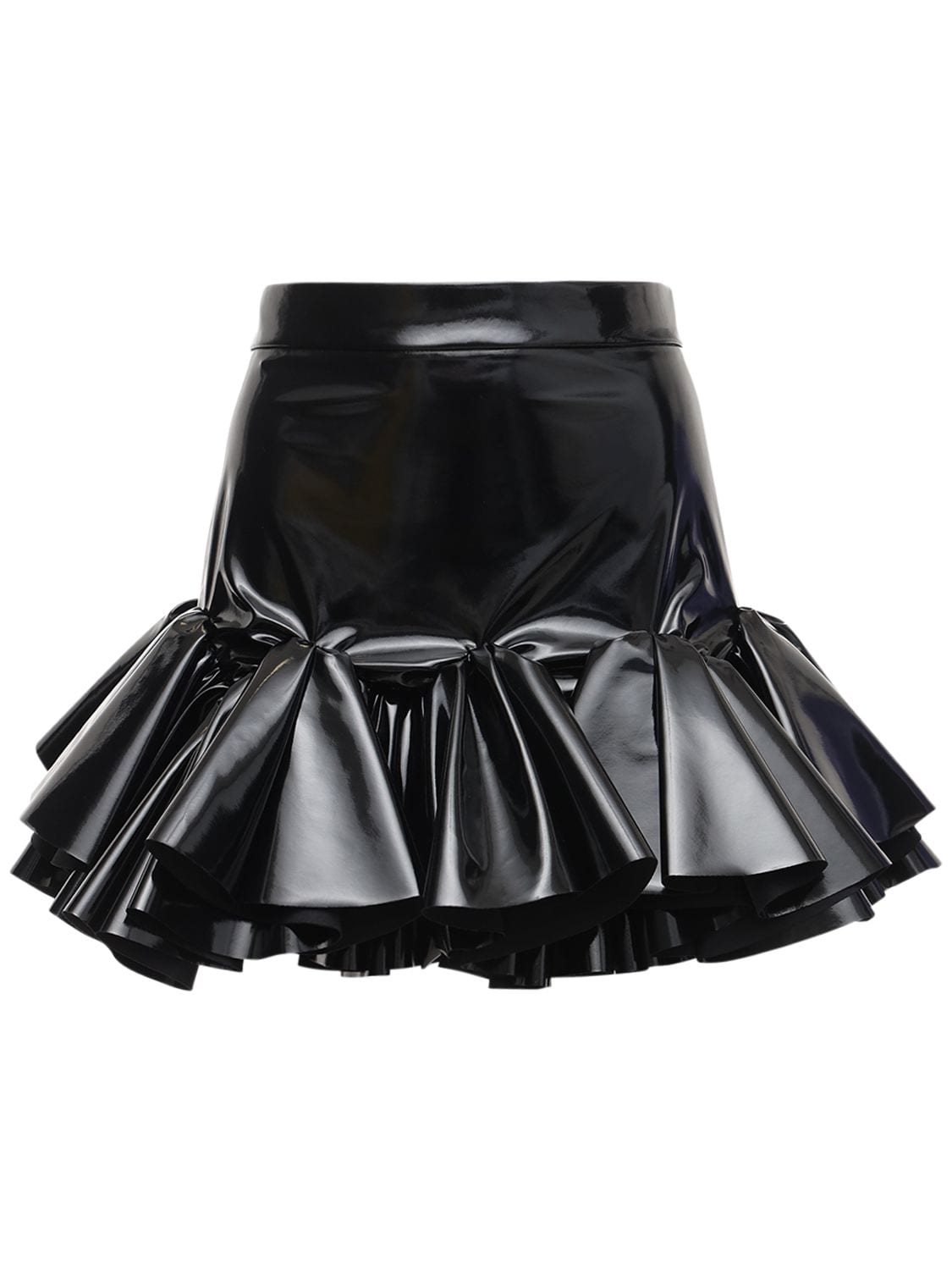 Vinyl shop frill skirt