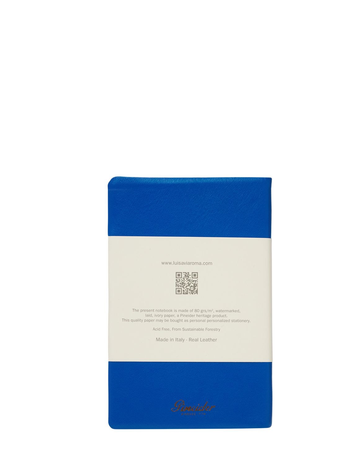 Shop Pineider Luisaviaroma Excusive Notebook In Cardinal Blue