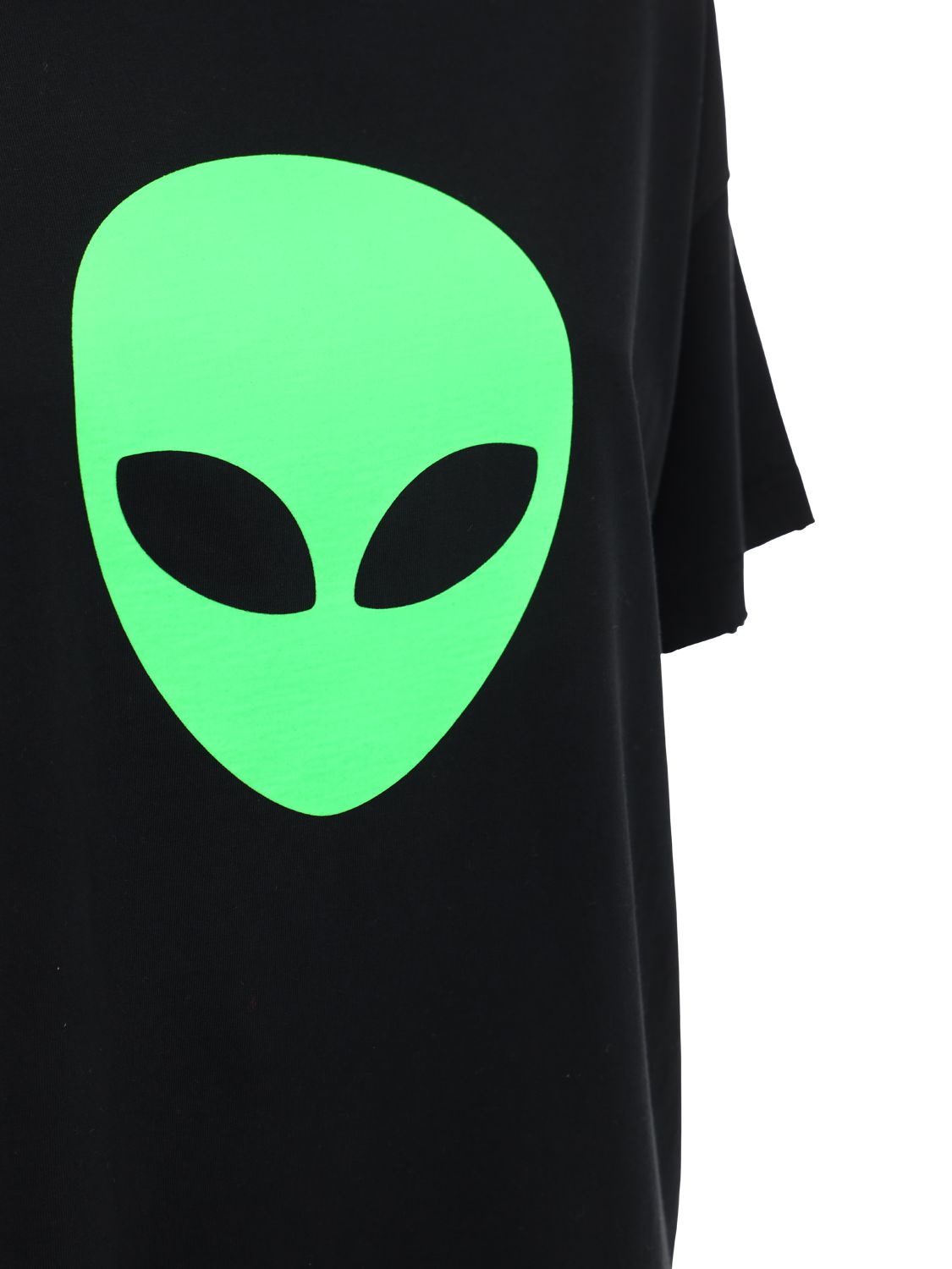 Balenciaga Alien Vintage Cotton Jersey T-shirt In Black | ModeSens