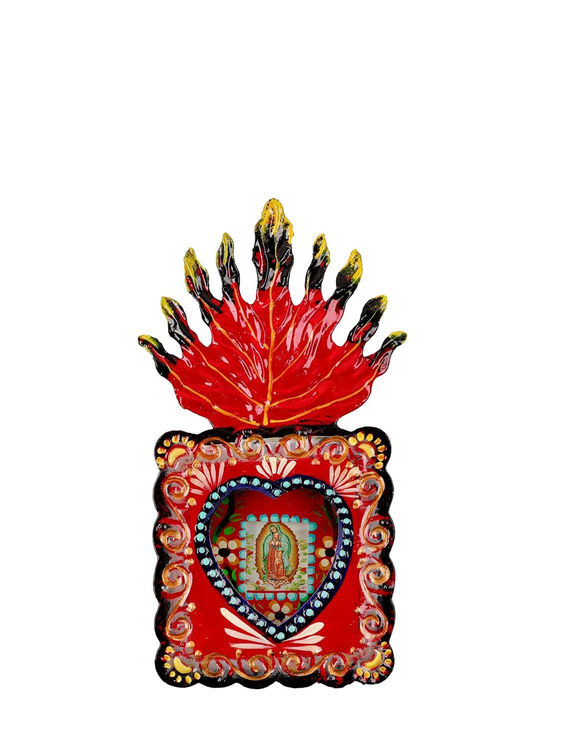 Guadalupe Flaming Niche Wall Decor