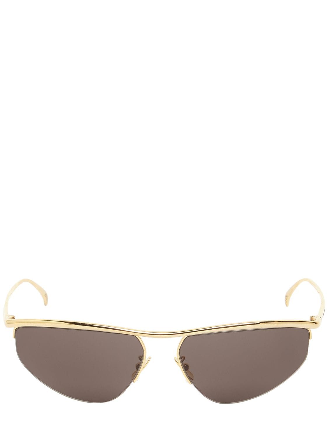 Bv1091s Oval Metal Sunglasses