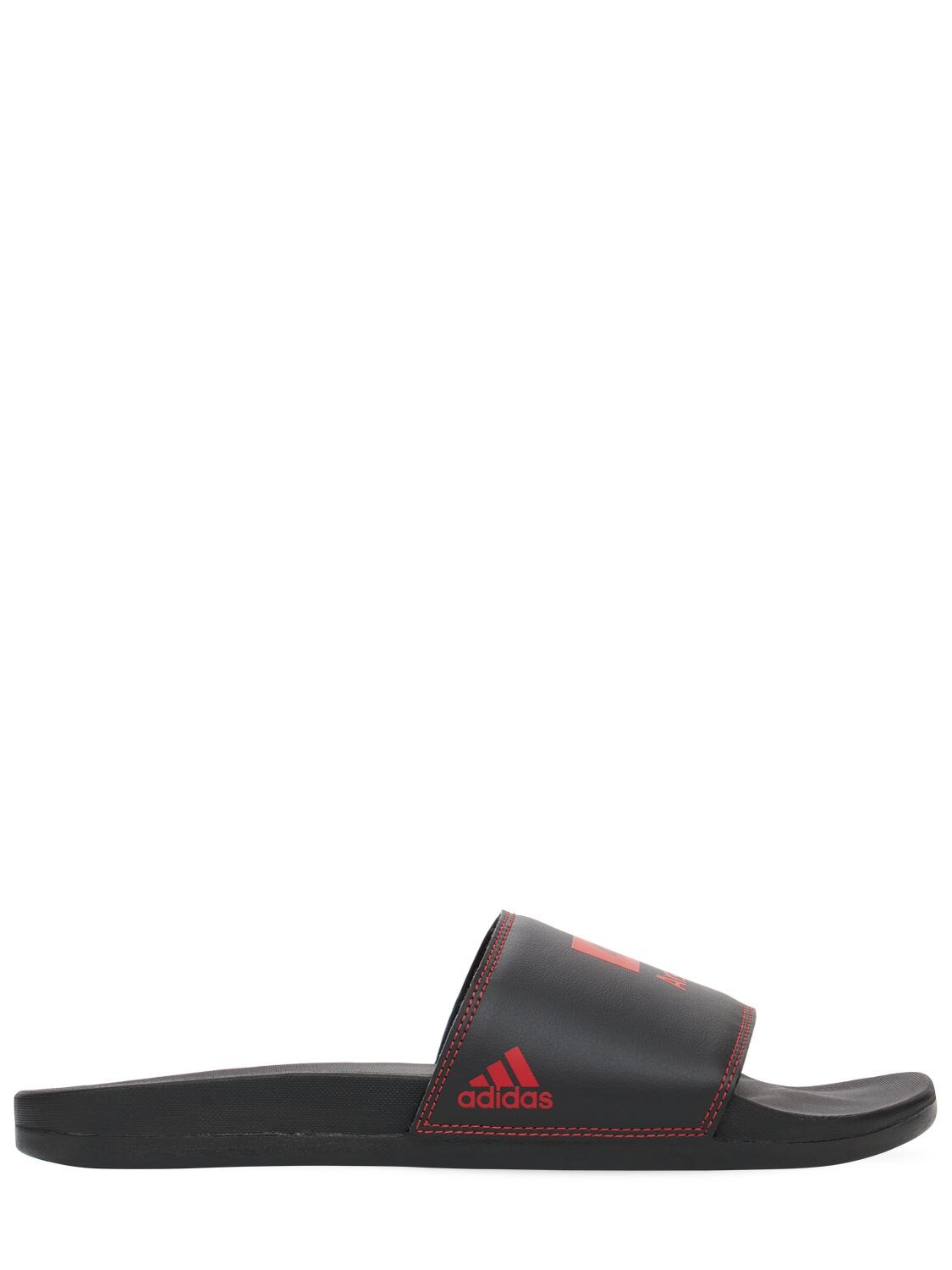 Adidas Originals Statement Afc X 424 Adilette Comfort Slide Sandals In Black