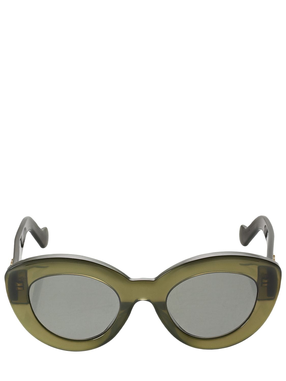 Loewe Bold Cat-eye Acetate Sunglasses In Green