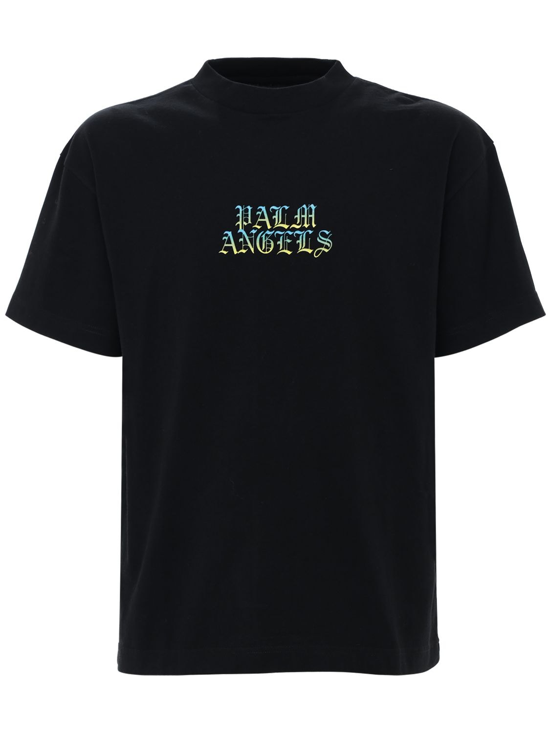 PALM ANGELS LOGO印花平纹针织T恤,73IXGF004-MTA4NA2