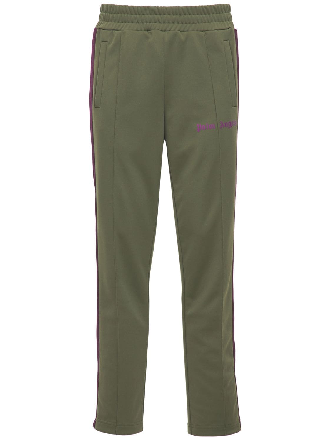 PALM ANGELS COLLEGE TECH TRACK trousers,73IXGF019-NTYZNW2