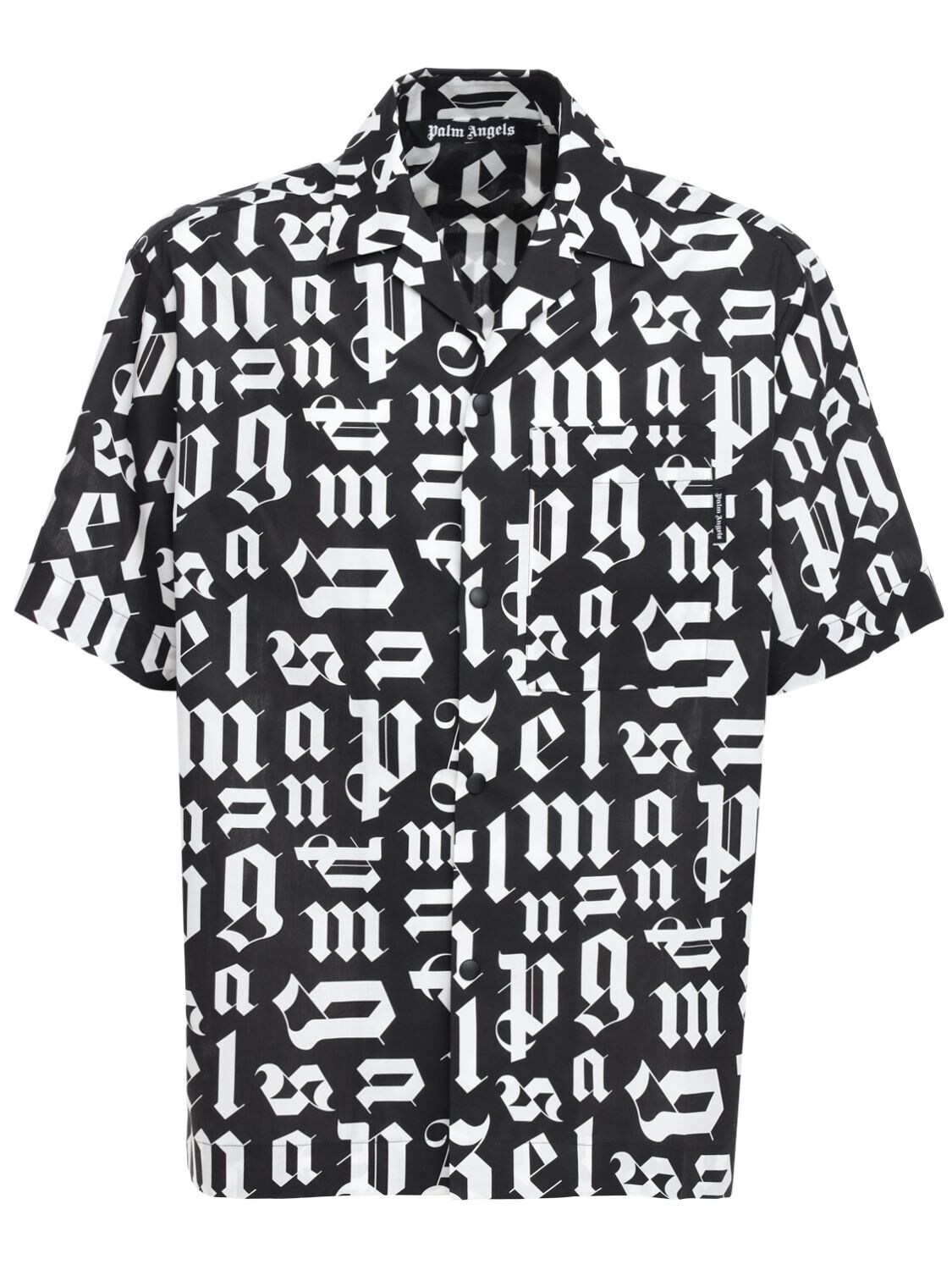 PALM ANGELS MONOGRAM短袖衬衫,73IXGF028-MTAWMQ2