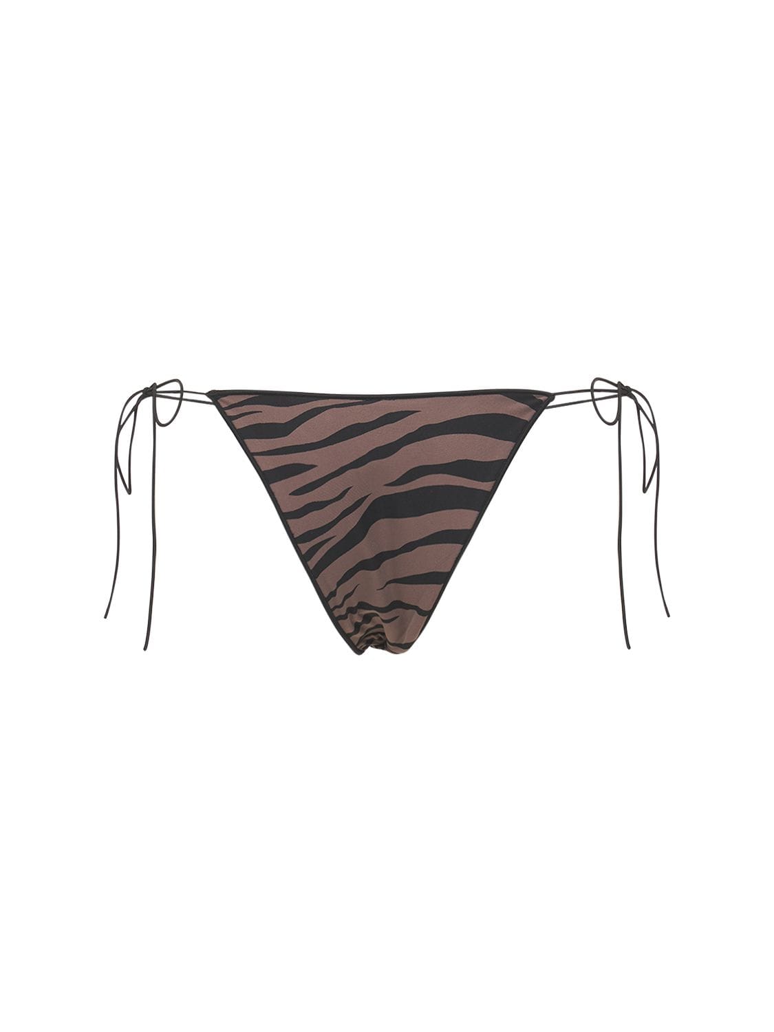 Shop Tropic Of C C Printed Tech Bikini Bottoms In Brown,black