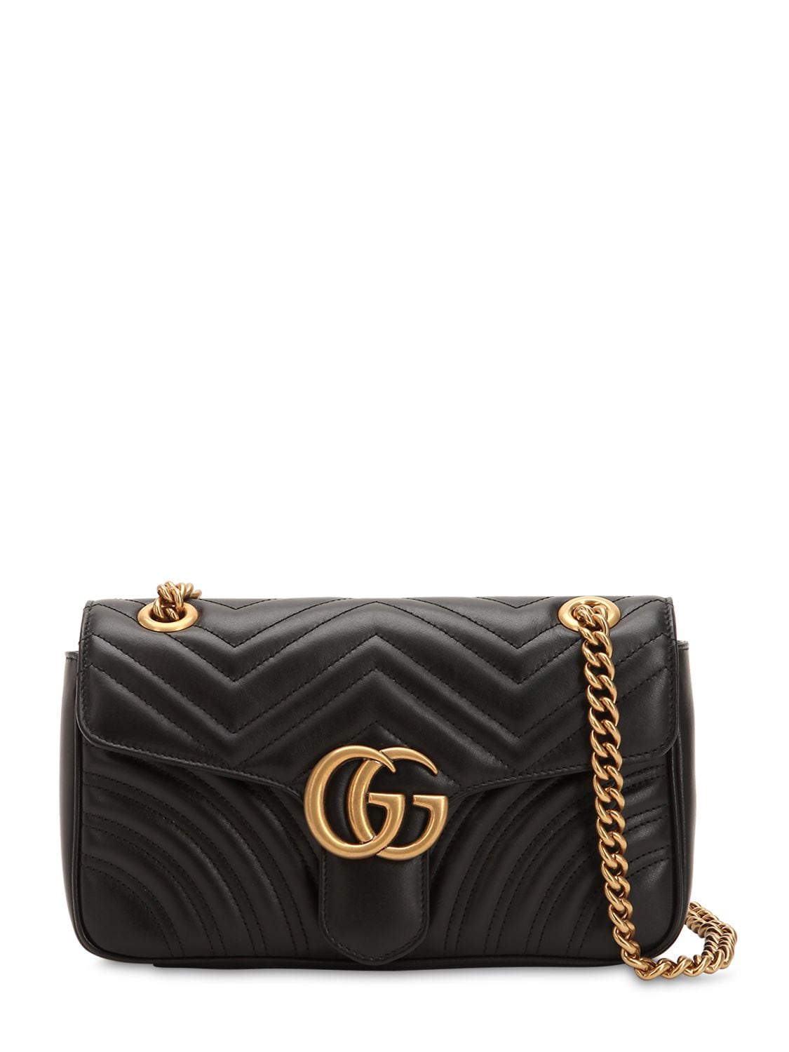 Image of Small Gg Marmont 2.0 Leather Bag