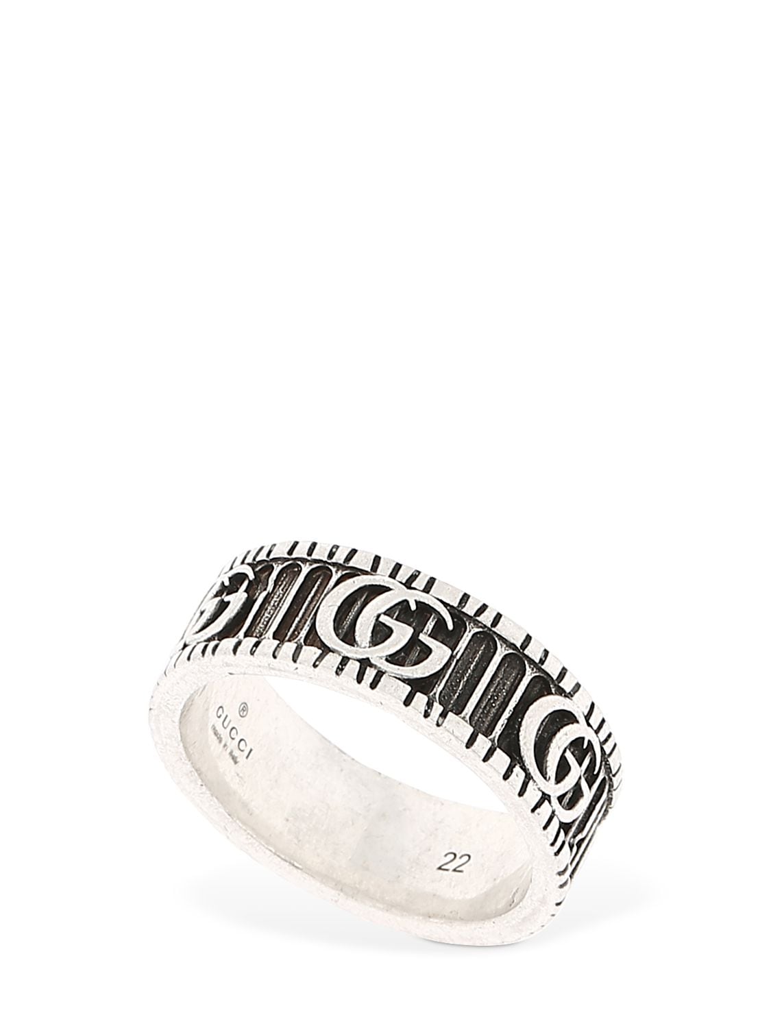 gg marmont silver ring