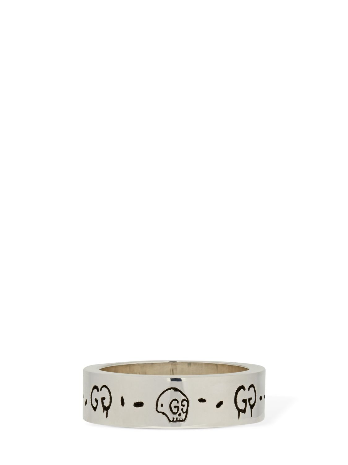Shop Gucci Ghost Ring In Silver