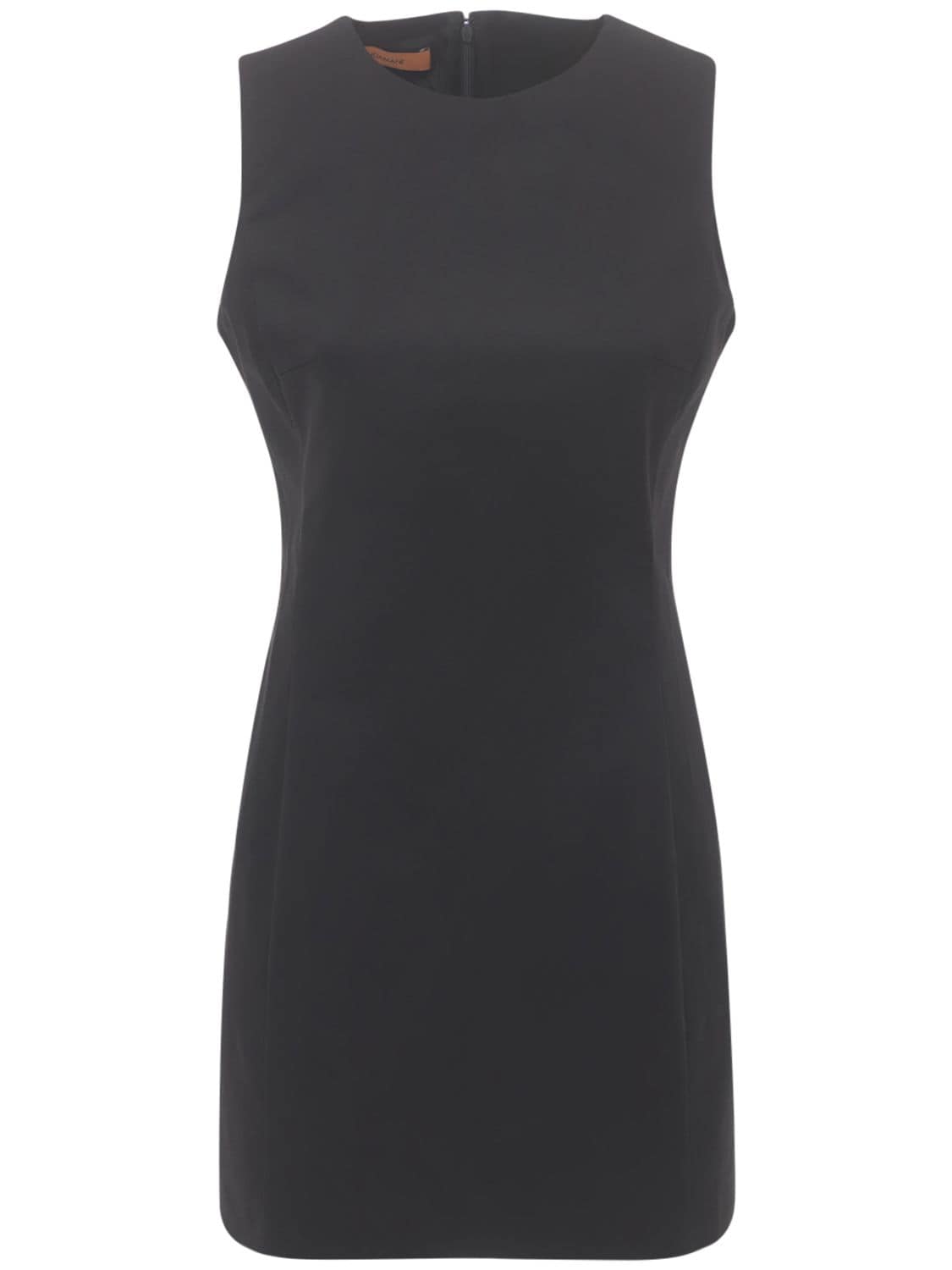 The Andamane Glenda Cotton Gabardine Mini Dress In Black