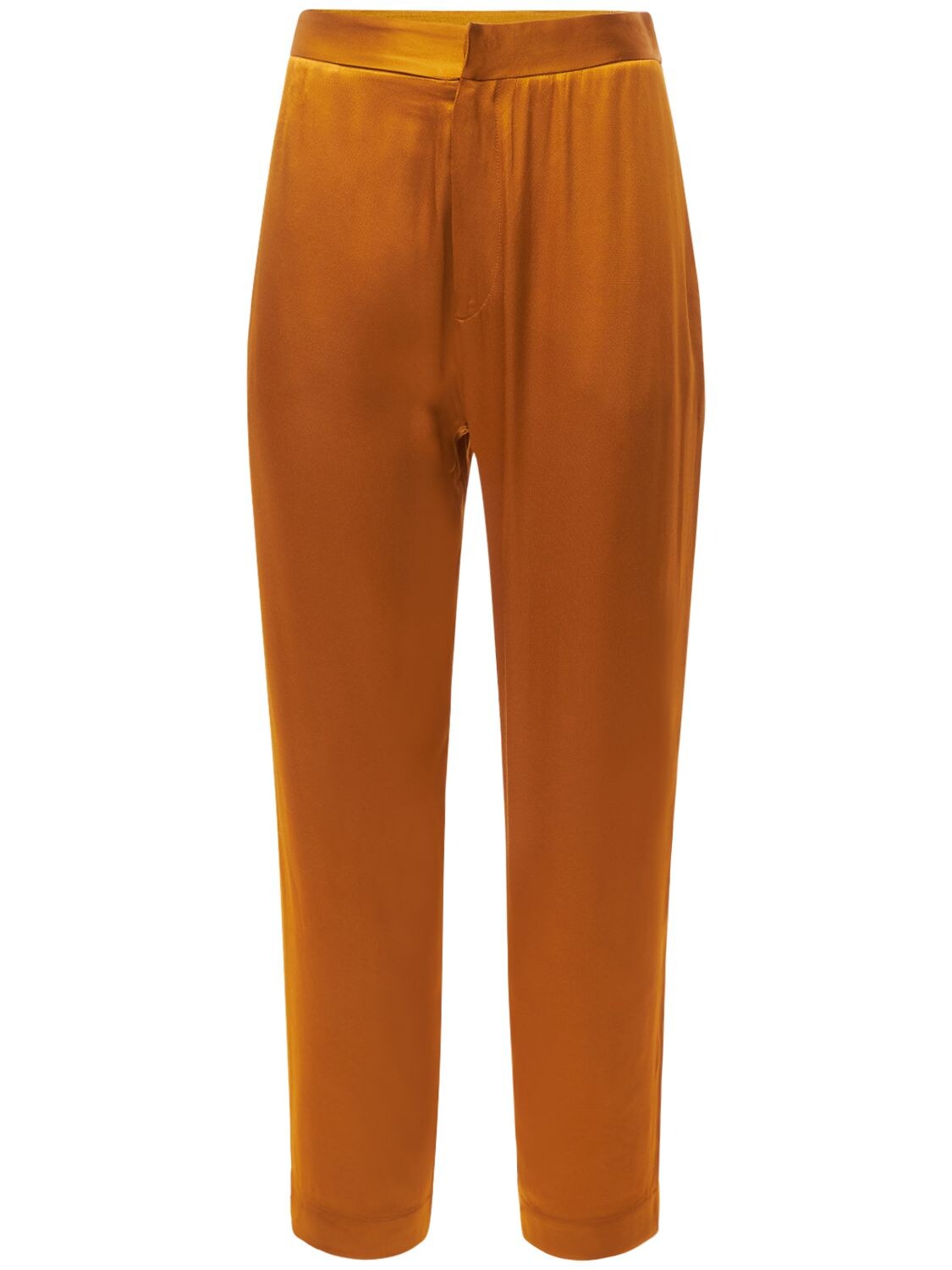 ASCENO THE OLBIA BAMBOO SATIN PANTS,73IXK1002-R09MRA2