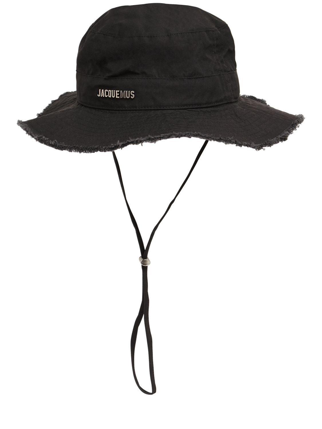 Shop Jacquemus Le Bob Artichaut Canvas Bucket Hat In Black