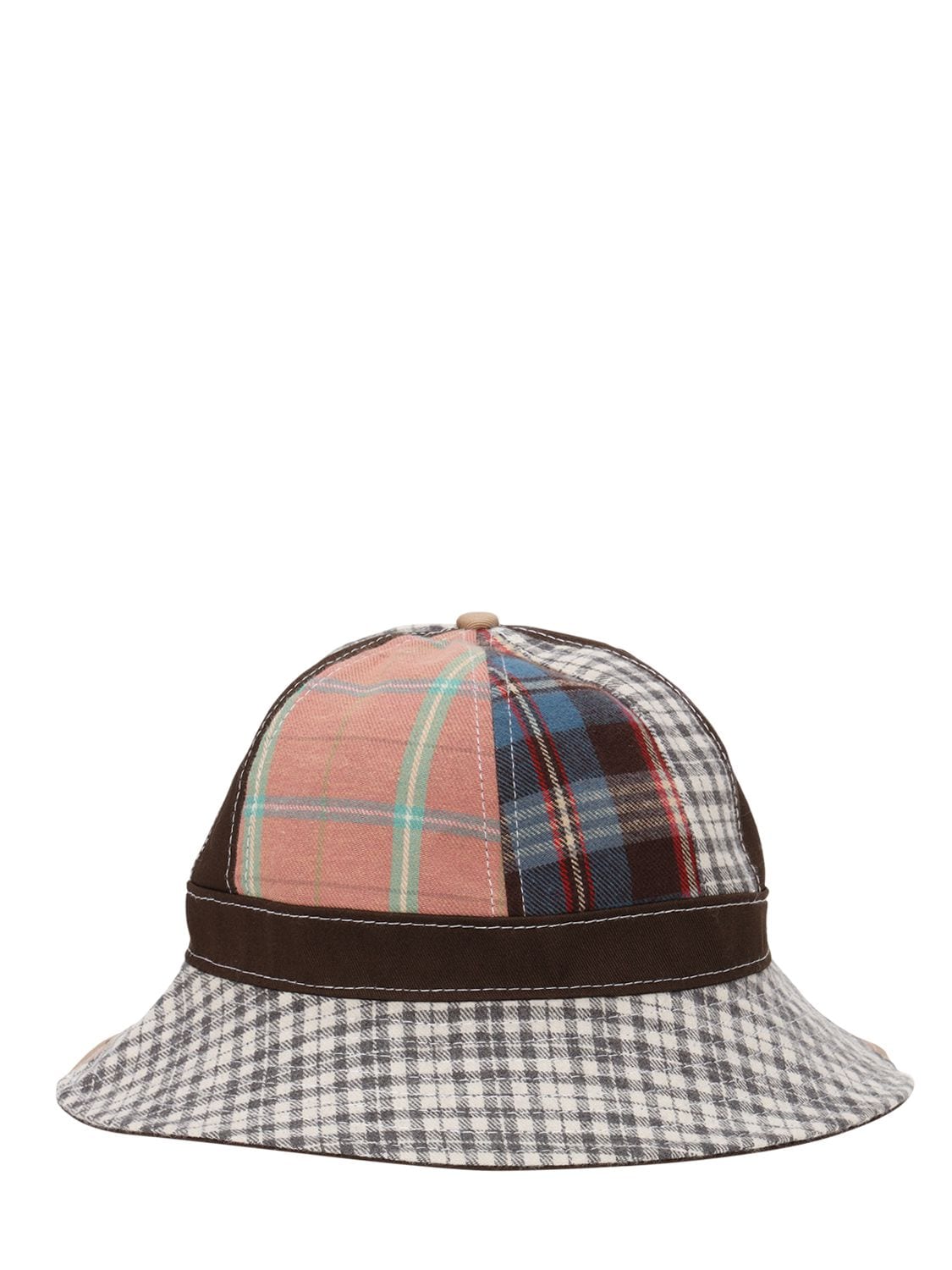 New Era Patchwork Cotton Explorer Hat In Brown
