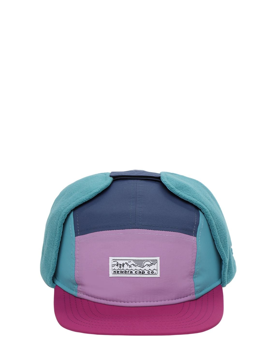 New Era Color Block Camper Hat In Purple,blue