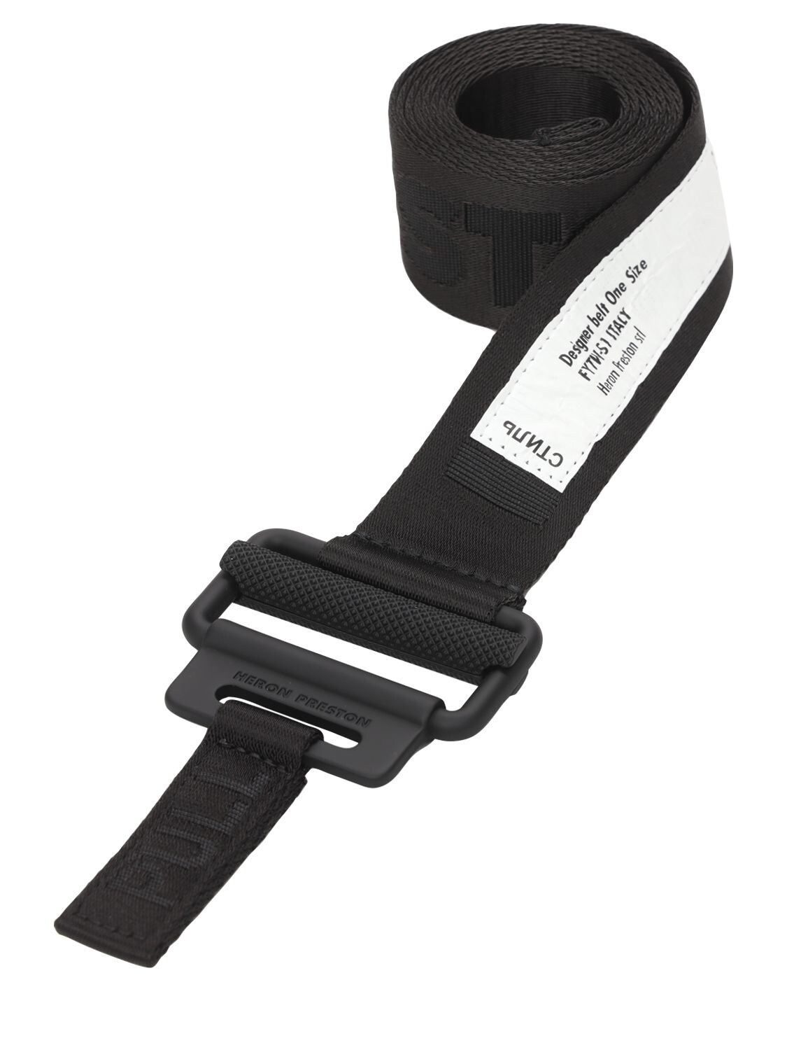 Heron Preston 4cm Logo Tech Webbing Belt In Black
