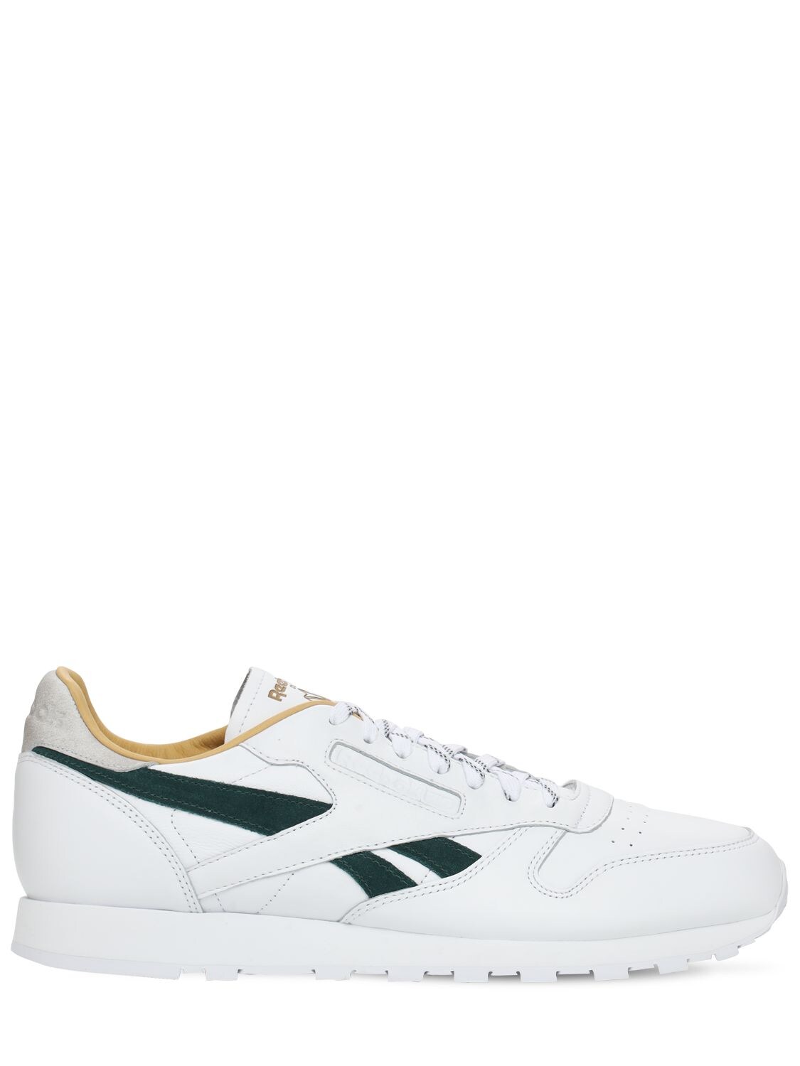 Reebok White Classic Low Top Leather Sneakers