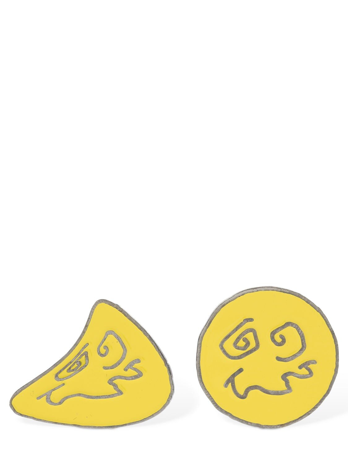 99percentis Smile Pin Set In Yellow