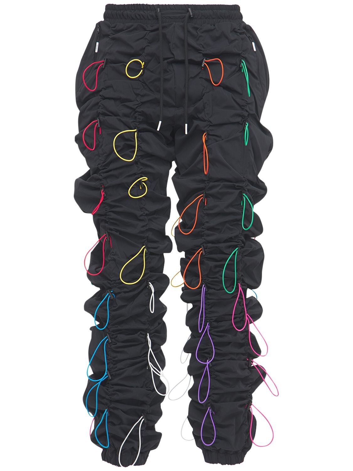 99PERCENTIS Black  Rainbow Gobchang Pants for Men
