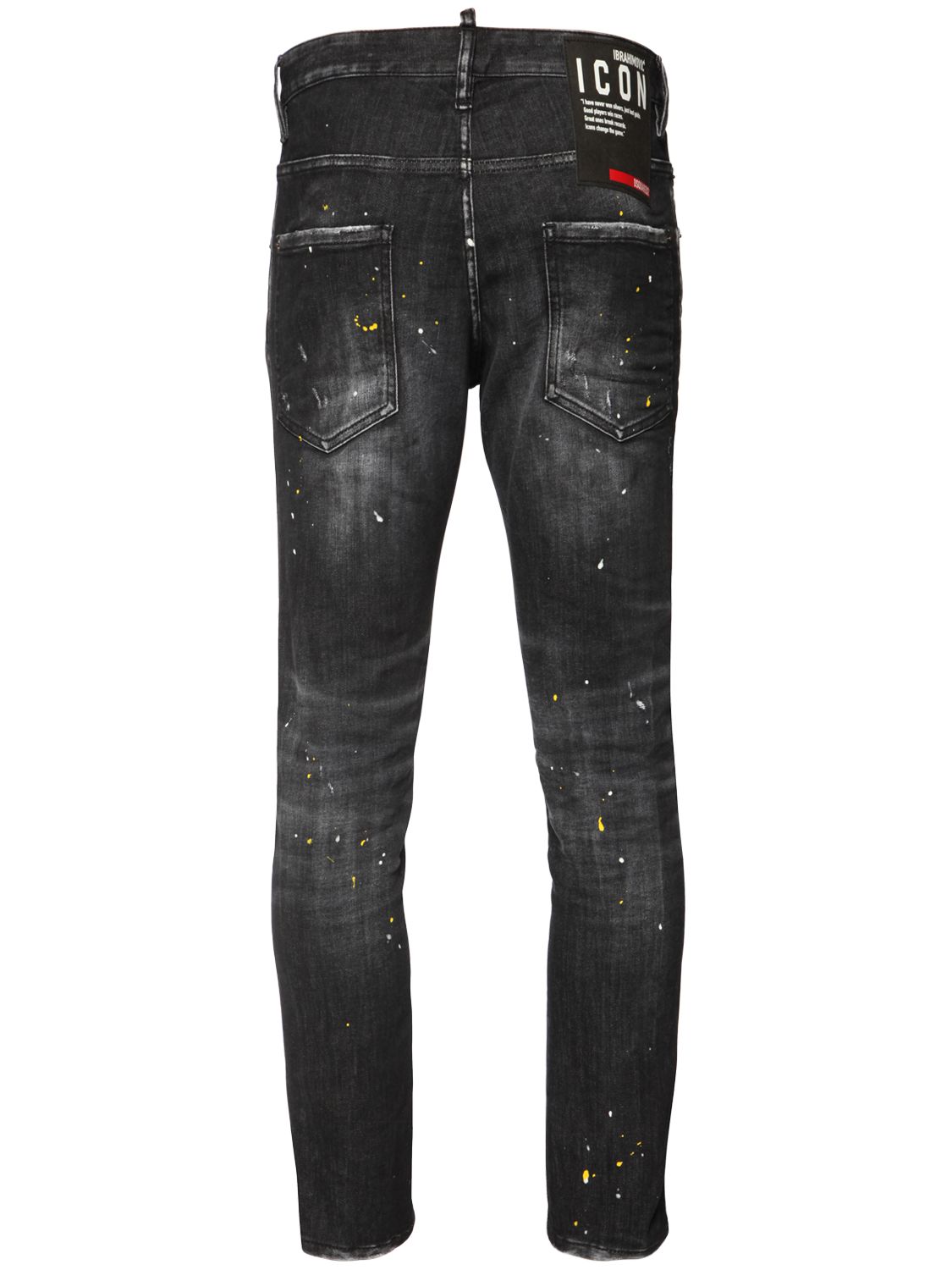 DSQUARED2 16CM IBRAHIMOVIC ICON SKATER DENIM JEANS