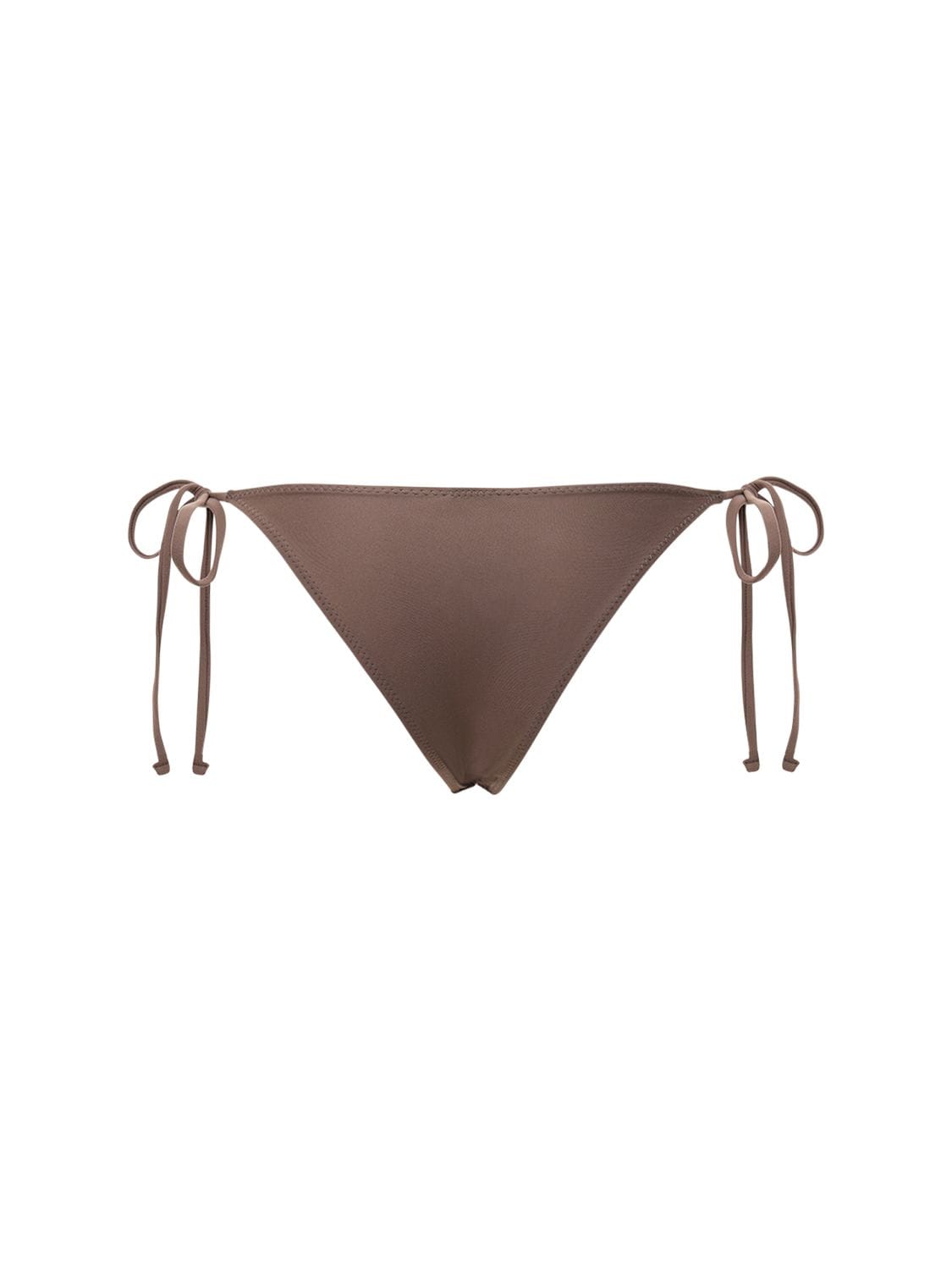 Shop Tropic Of C Praia Recycled Tech Bikini Bottoms In Brown