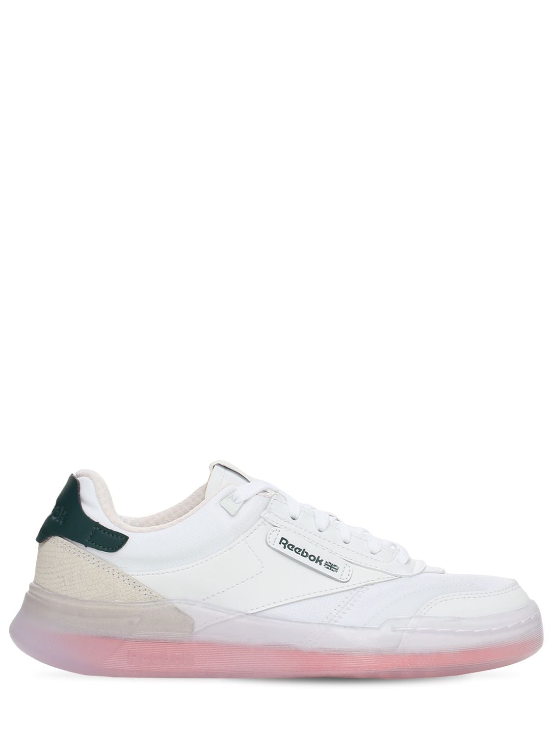 Reebok Club C Legacy Sneakers In White With Coral Sole In Weiss |