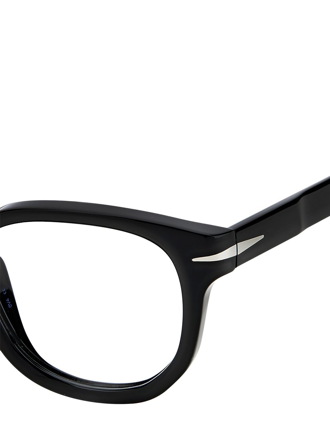 Shop Db Eyewear By David Beckham Db Round Acetate Eyeglasses In Black