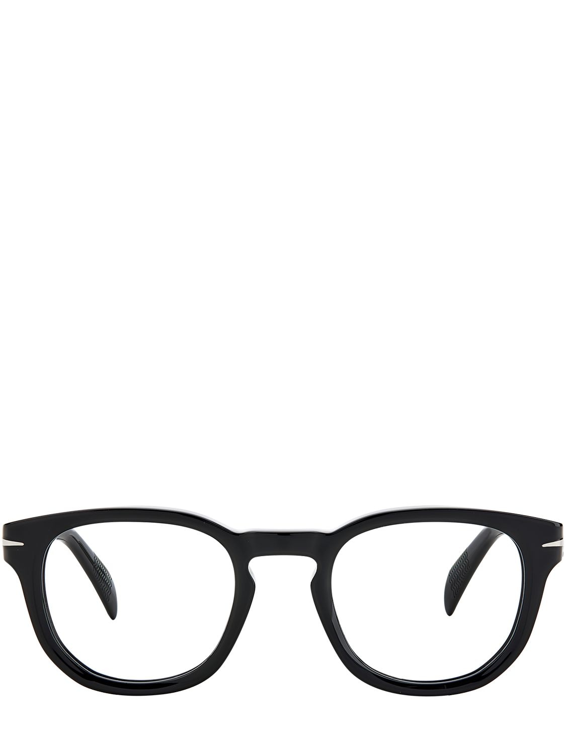 Db Eyewear By David Beckham Db Round Acetate Eyeglasses In Black