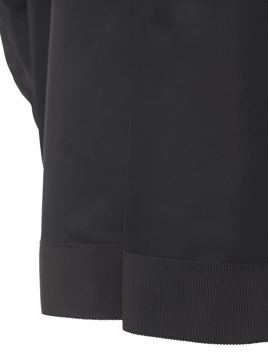 Shop Sacai Zip-up Nylon Bomber Jacket In Black