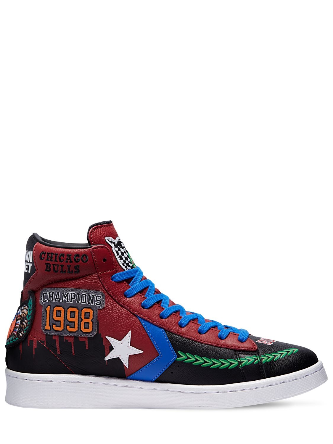Image of Chinatown Market Pro Leather Hi Sneakers