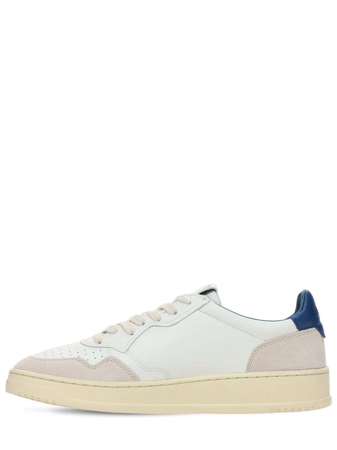 autry low sneakers in white leather and suede
